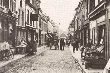 Willemstraat in Utrecht, before 1863 Catharijnestraat